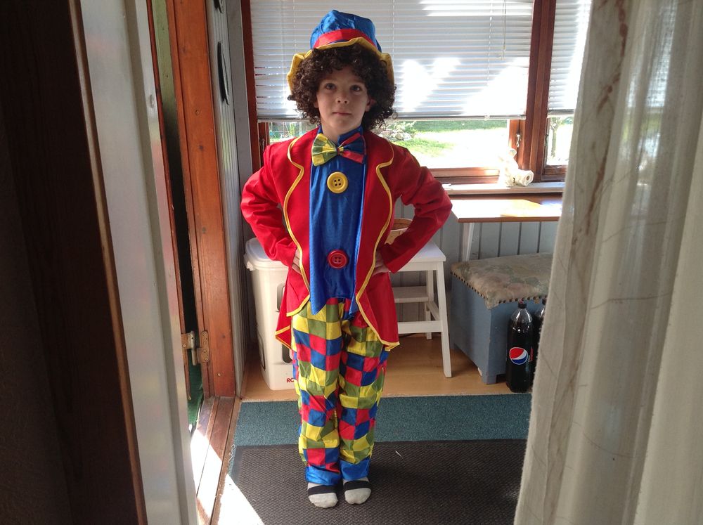 Cirkus Clown Barn Maskeraddräkt