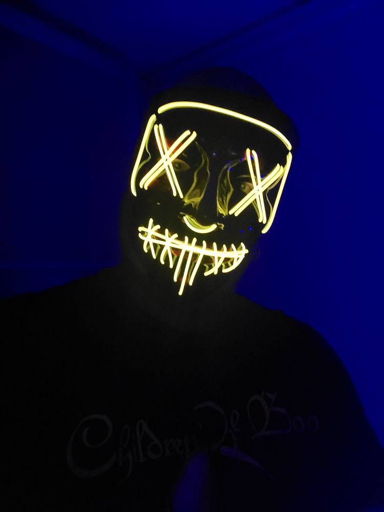 El Wire Purge LED Mask