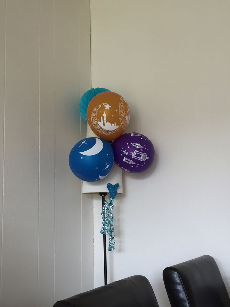 Ballonger Eid Mubarak Flerfargede