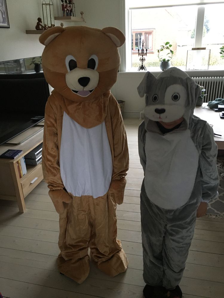 Bamsemaskot Drakt