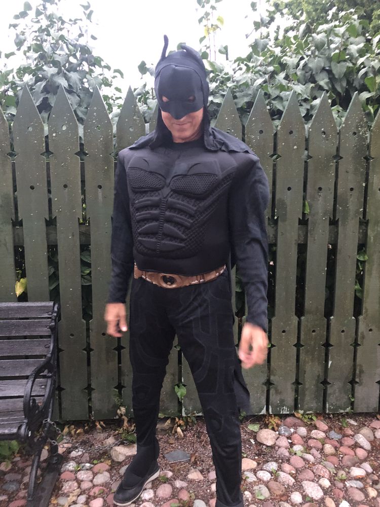 Batman Dark Knight med Muskler Maskeraddräkt