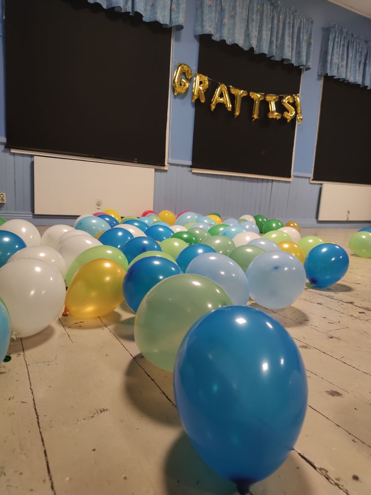 Bokstavsballonger Grattis!