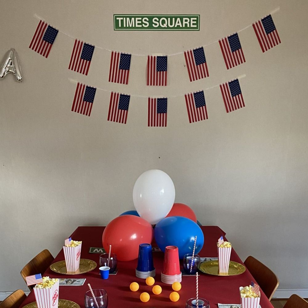 Flagguirlande USA