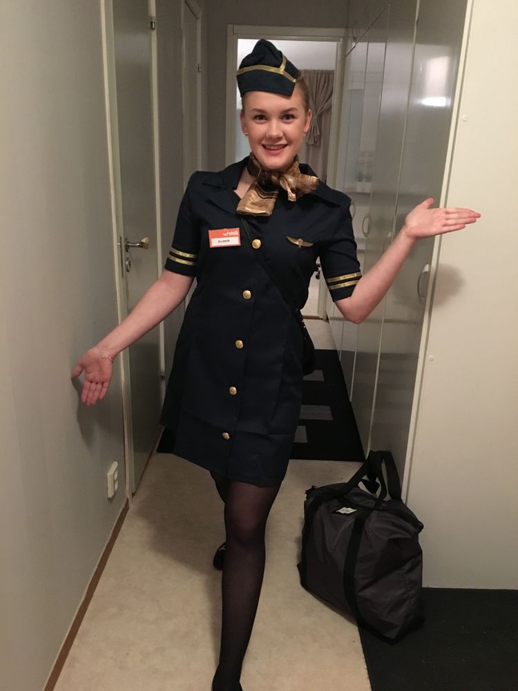 Flygvärdinna Maskeraddräkt