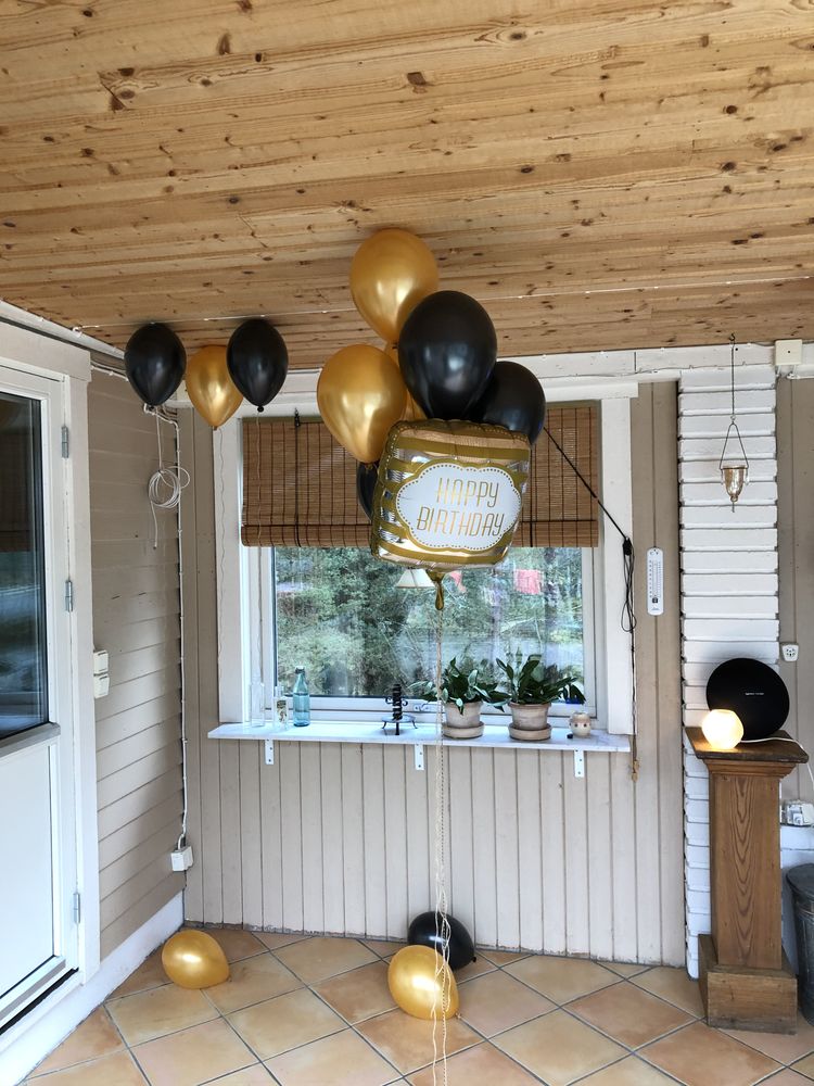 Folieballong Bursdag Gull