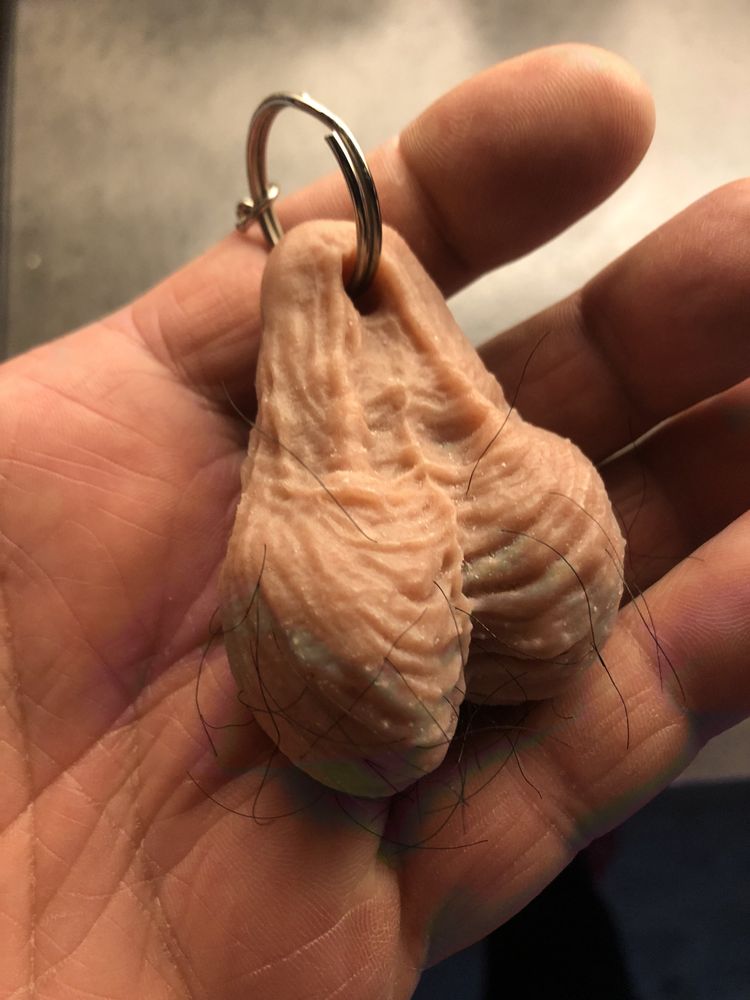 Hårig Pung på Nyckelring