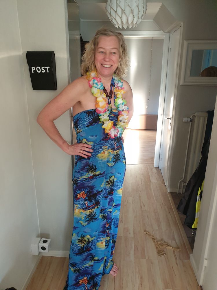 Hawaii Lang Kjole Kostyme