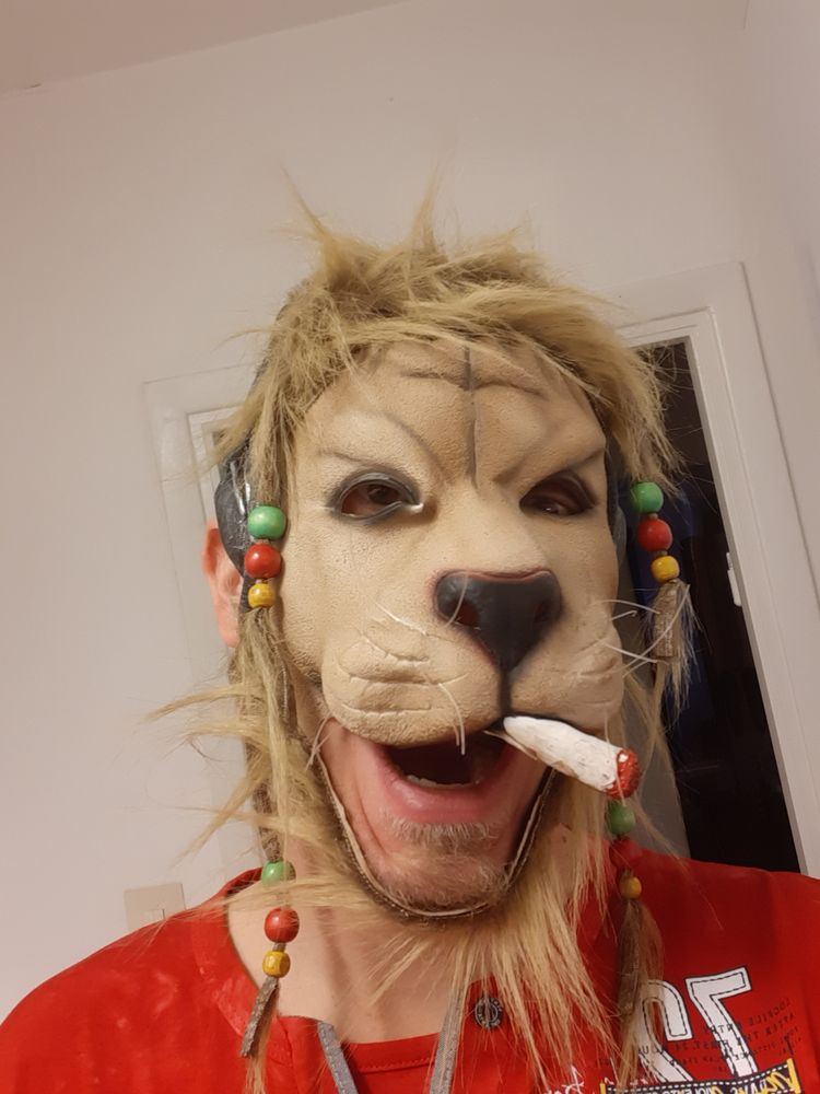 Hippieløve Maske