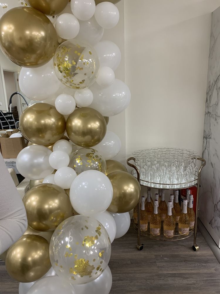 Ballongbåge Guld/Krom