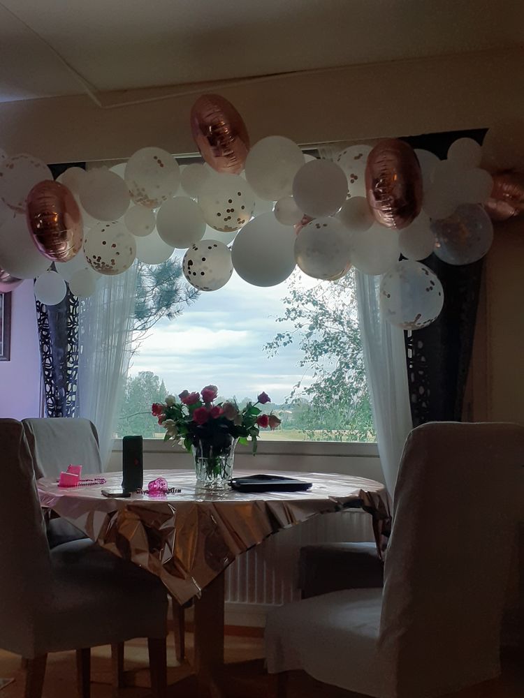 Ballongbåge Roséguld