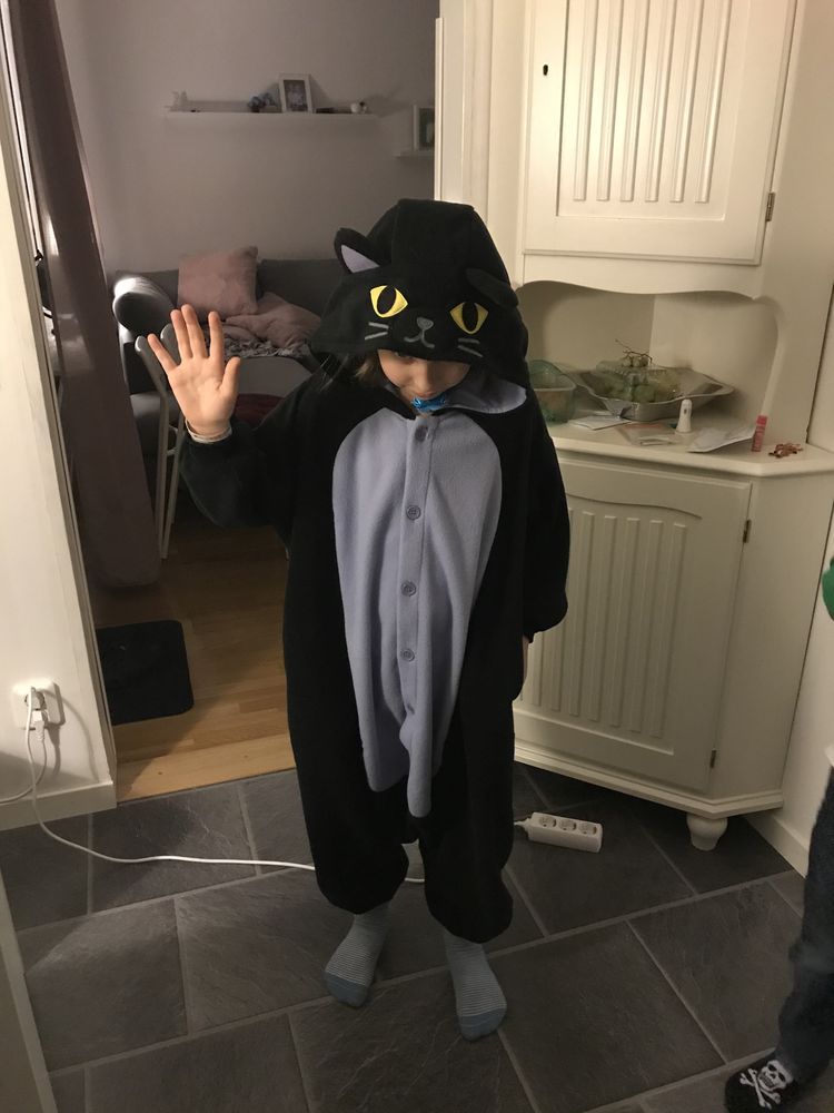 Midnattskatt Barn Kigurumi