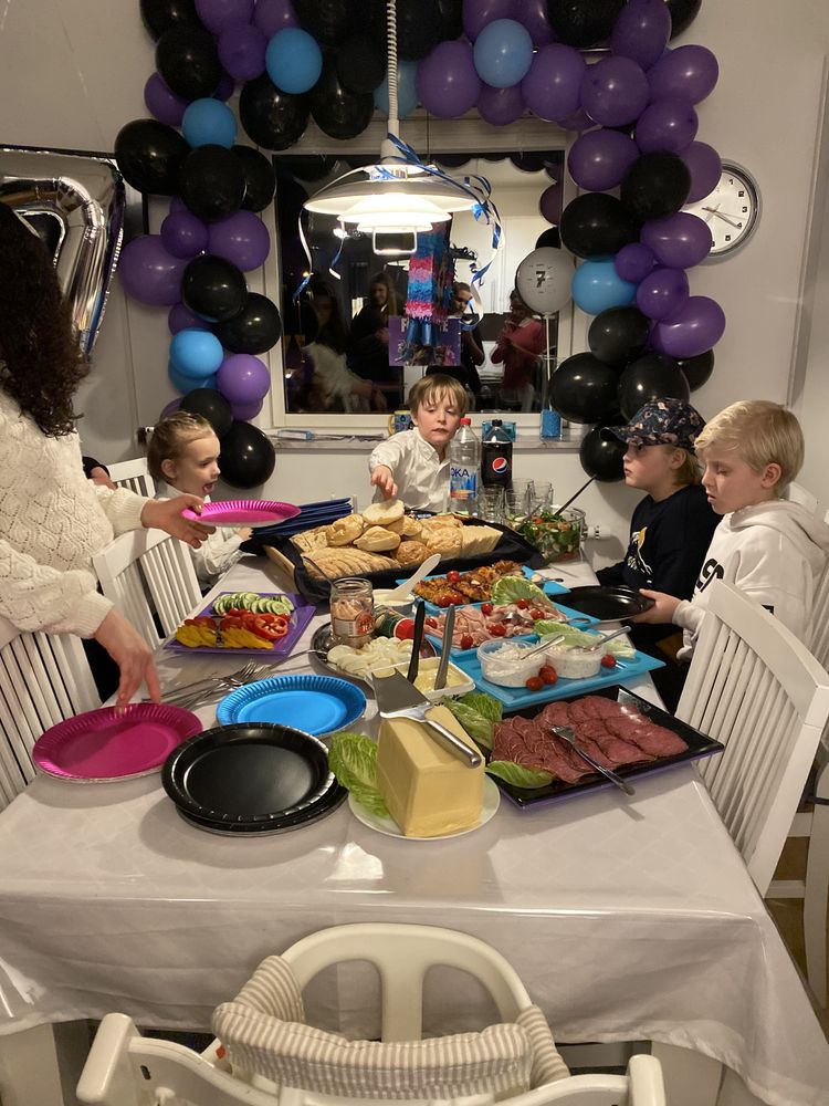 Papptallerkener Matt Blå