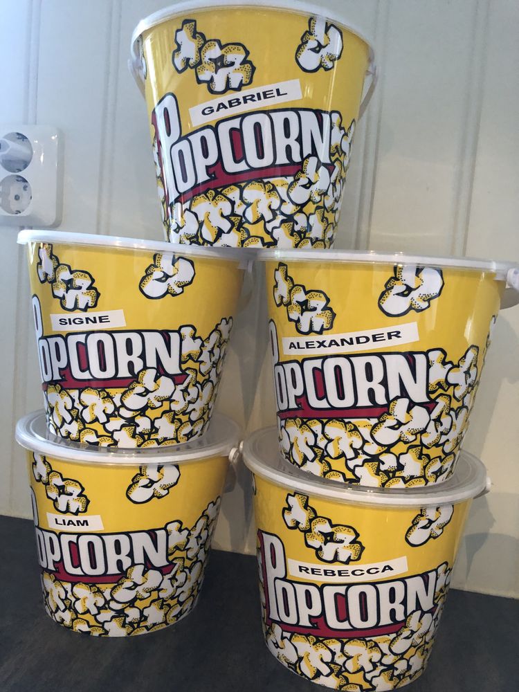 Popcornskål med Lokk
