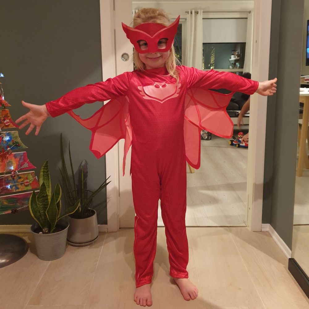 Pyjamashjältarna Ugglis Barn Maskeraddräkt
