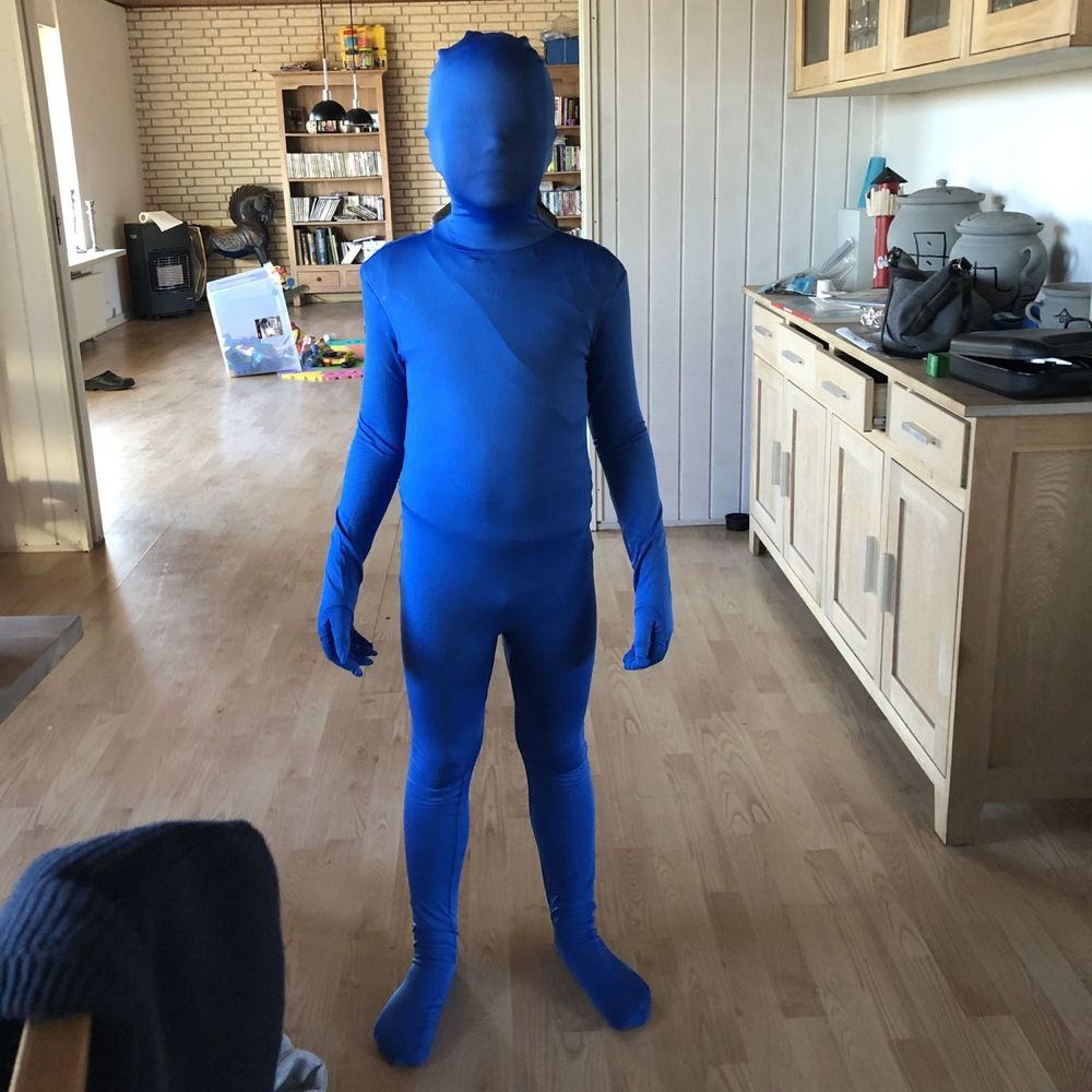 Skinz Blå Barn Maskeraddräkt
