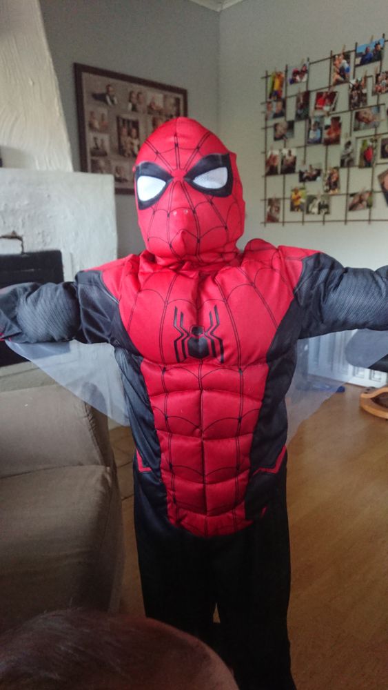Spiderman med Muskler Barn Deluxe Kostyme