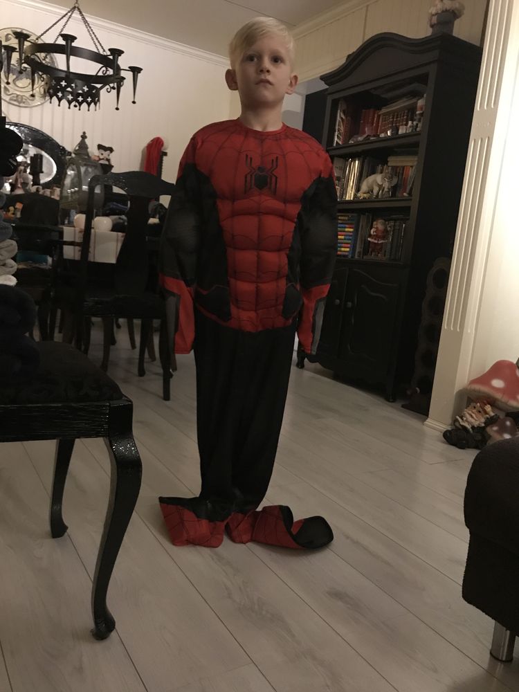 Spiderman med Muskler Barn Deluxe Kostyme