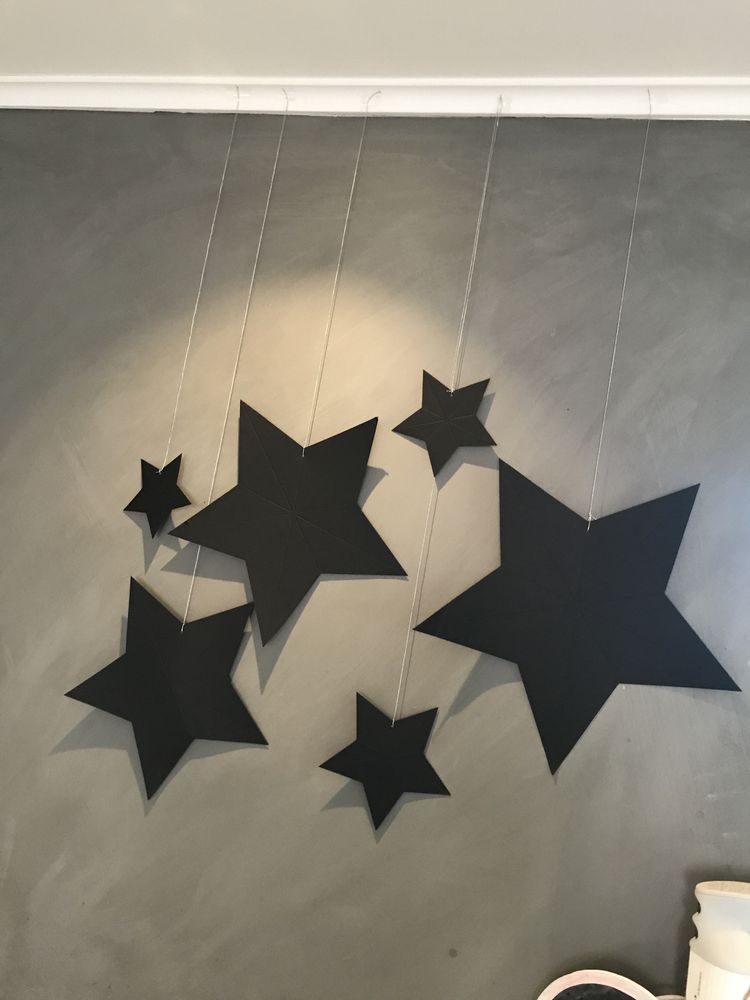 Stjerner Svarte DIY Hengende Dekorasjon