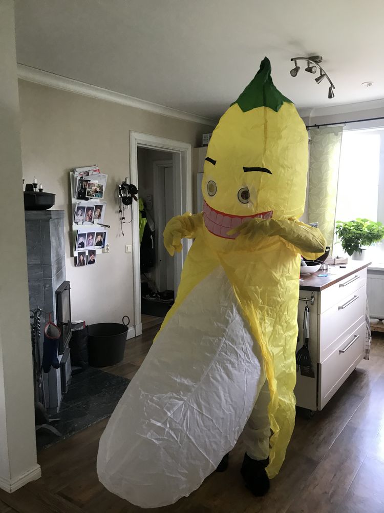 Oppblåsbar Banan Kostyme