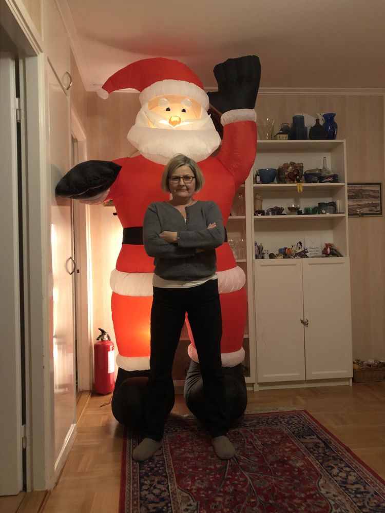 Oppblåsbar Lysende Kjempenisse