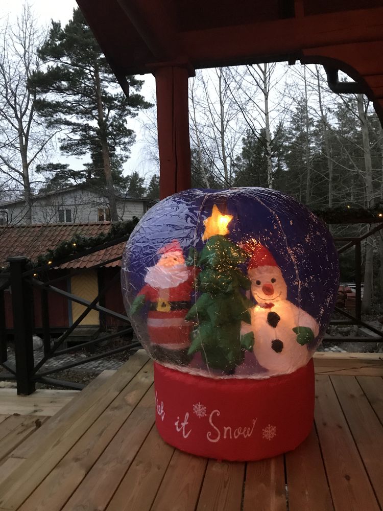 Oppblåsbar Snøkule med Lys & Bevegelse
