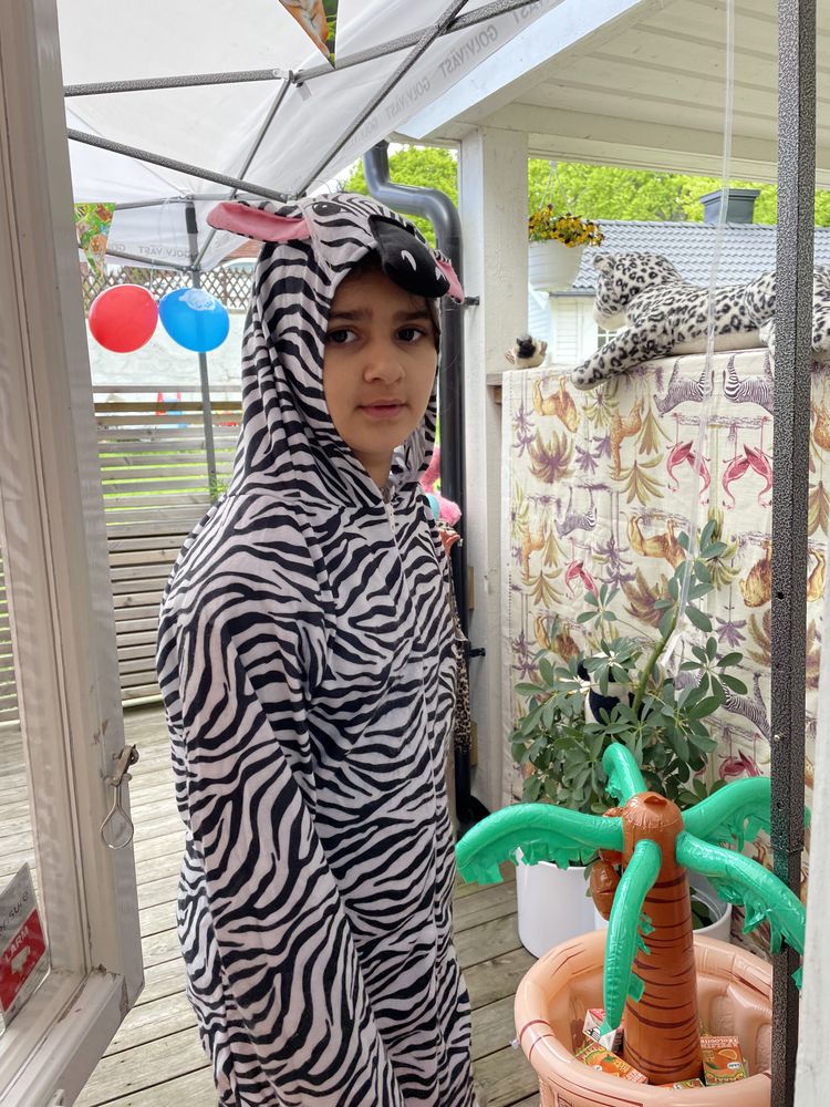 Zebra Barn Maskeraddräkt