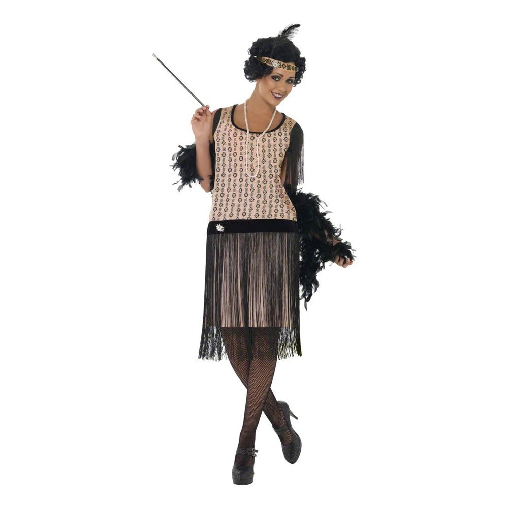 20-luvun Coco Flapper Naamiaisasu