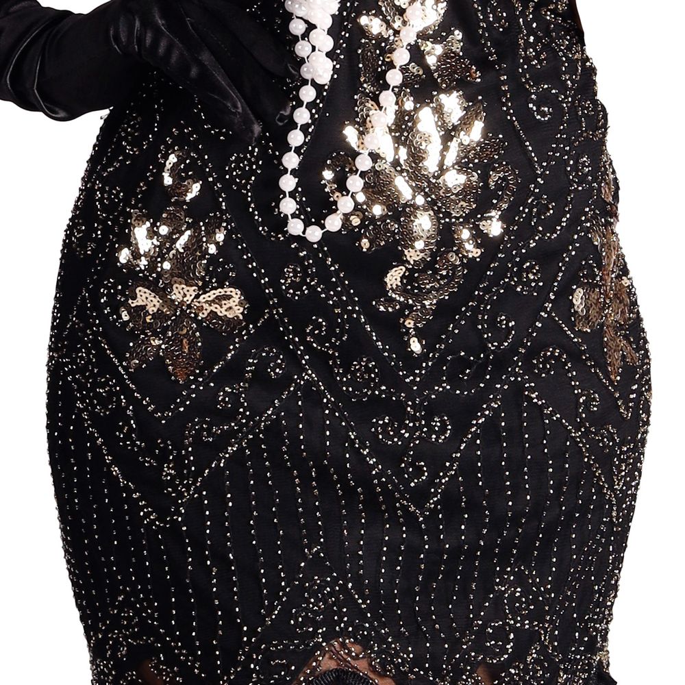 20'er Gatsby Kjole Sort Kostume Deluxe