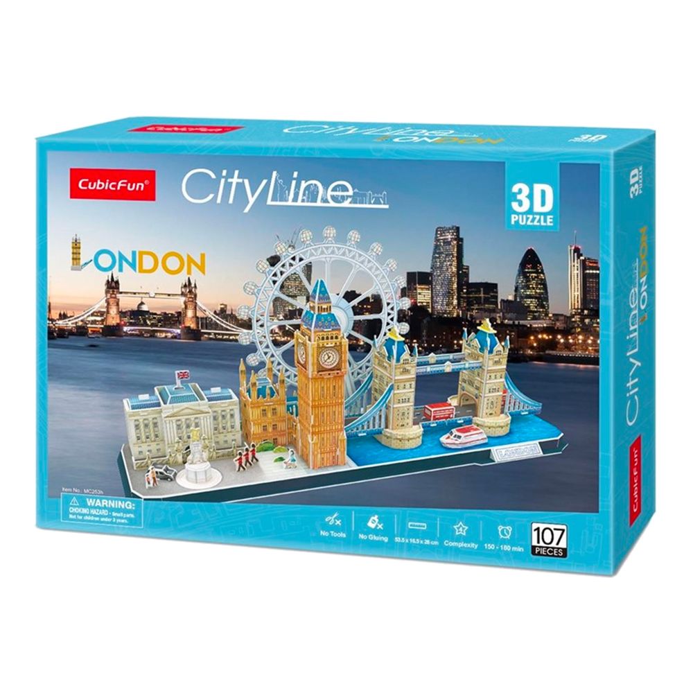3D Puslespill City Line London