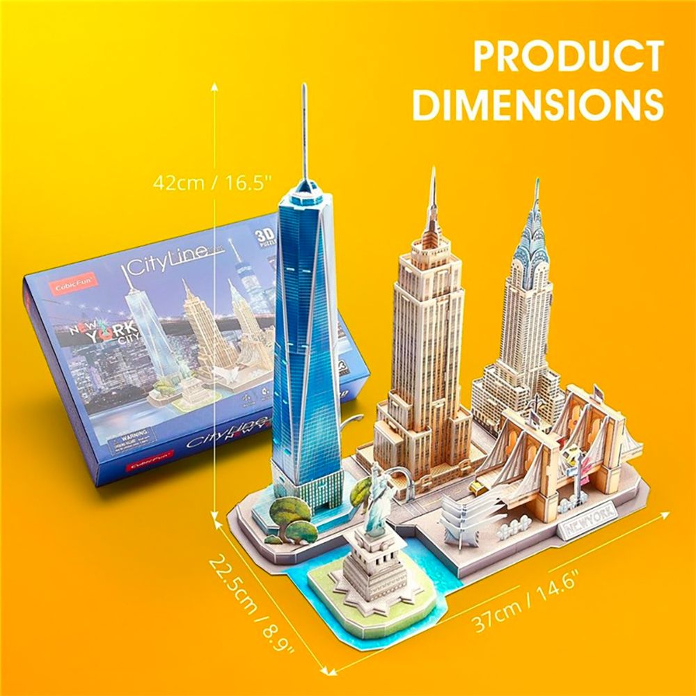 3D Puslespill City Line New York City