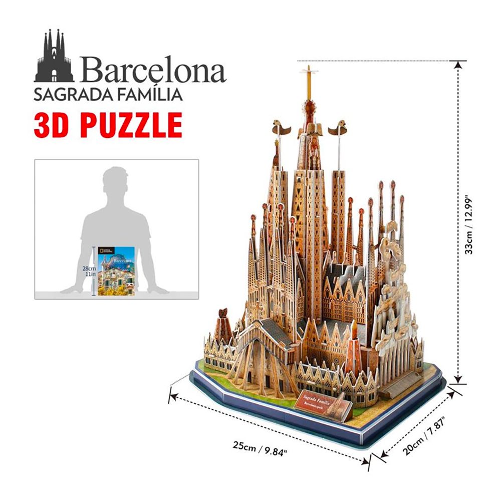 3D Puslespill Sagrada Familia Barcelona