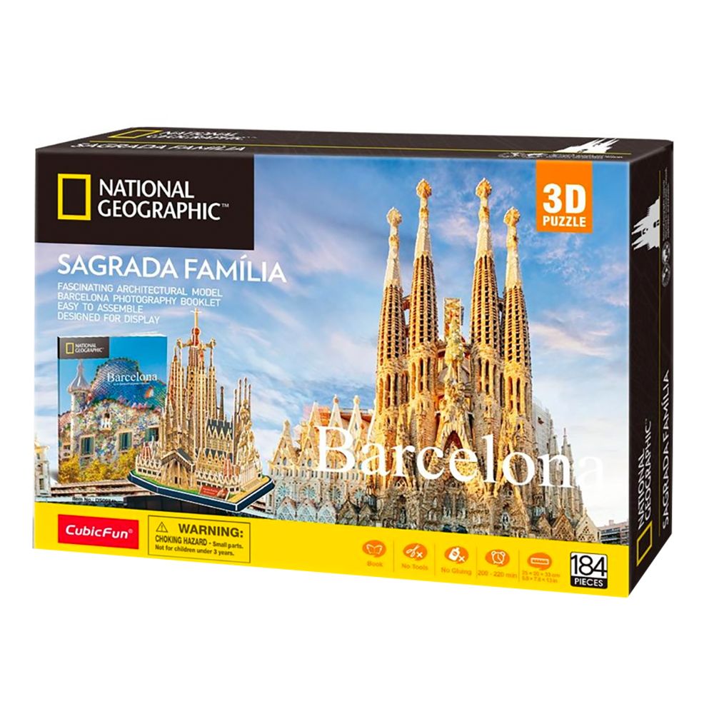 3D Puslespill Sagrada Familia Barcelona