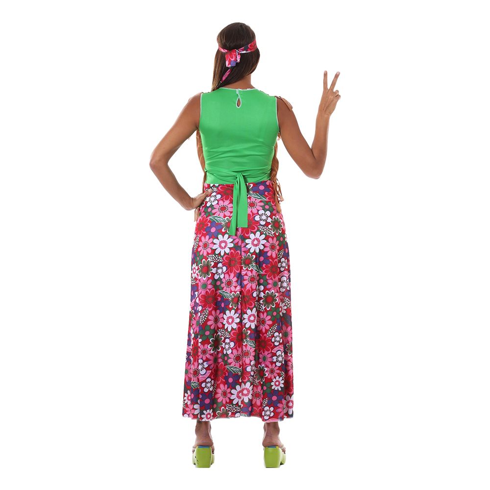 60-tals Hippie Girl Plus-size Maskeraddräkt