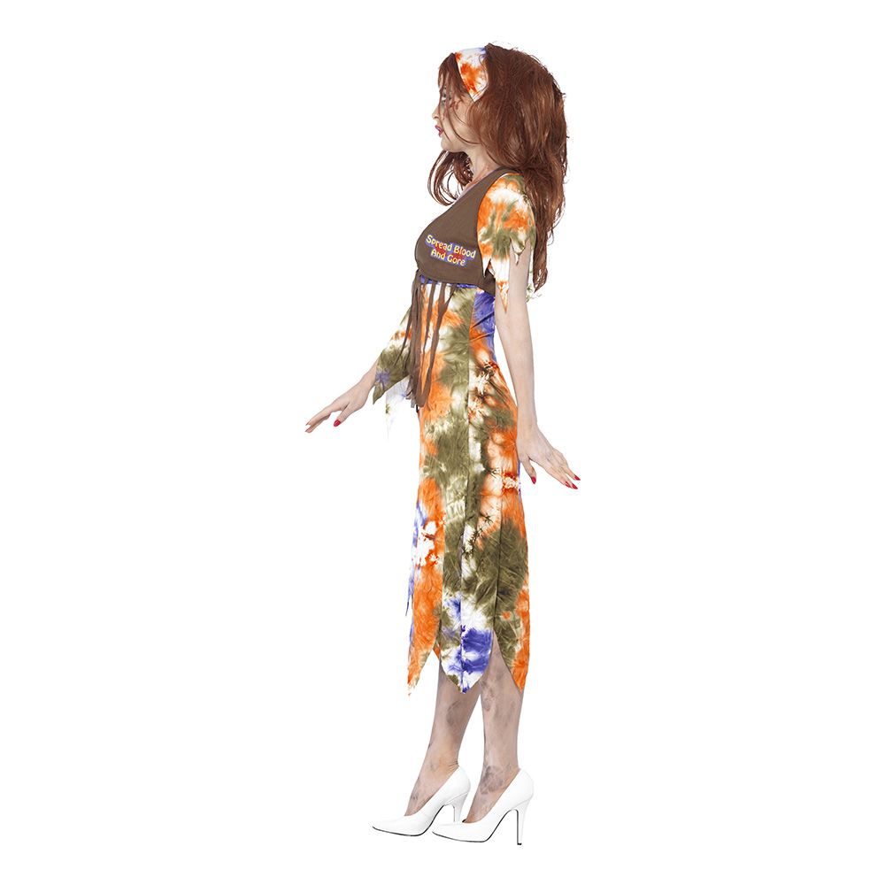 60-talls Hippiedame Zombie Kostyme