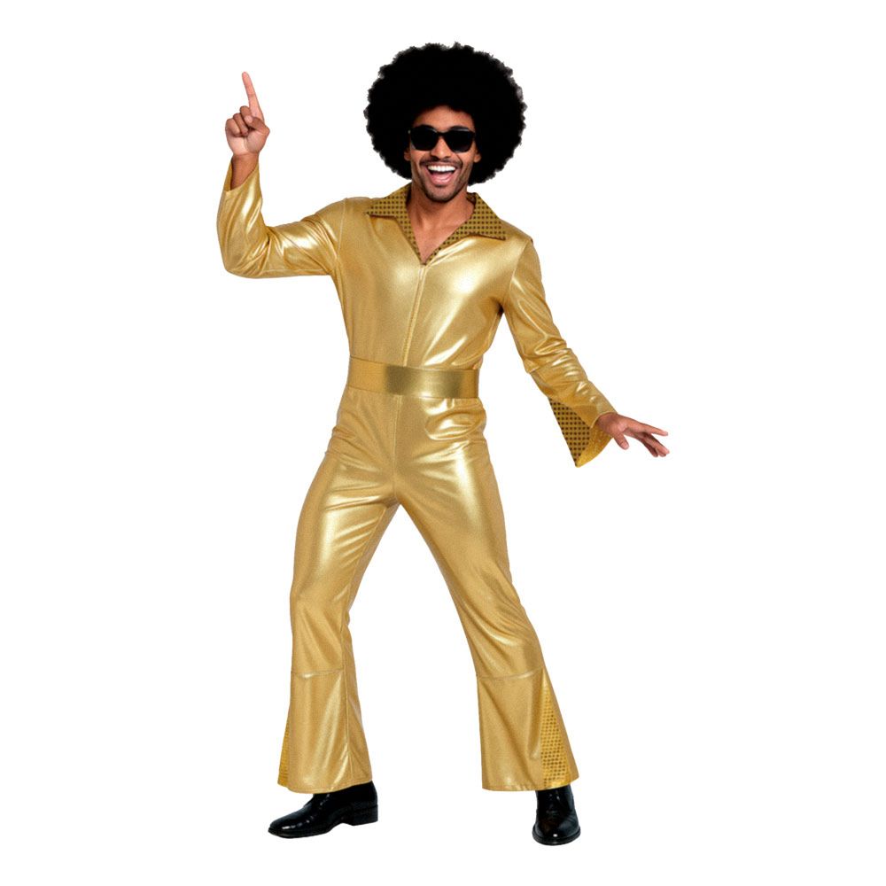70’er Disco Herre Guld Kostume