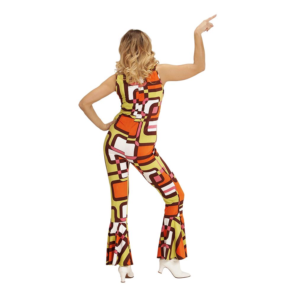 70-tals Jumpsuit Dam Maskeraddräkt