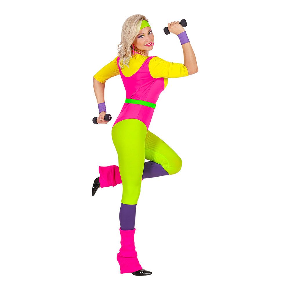 80-talls Aerobics Instruktør Kostyme