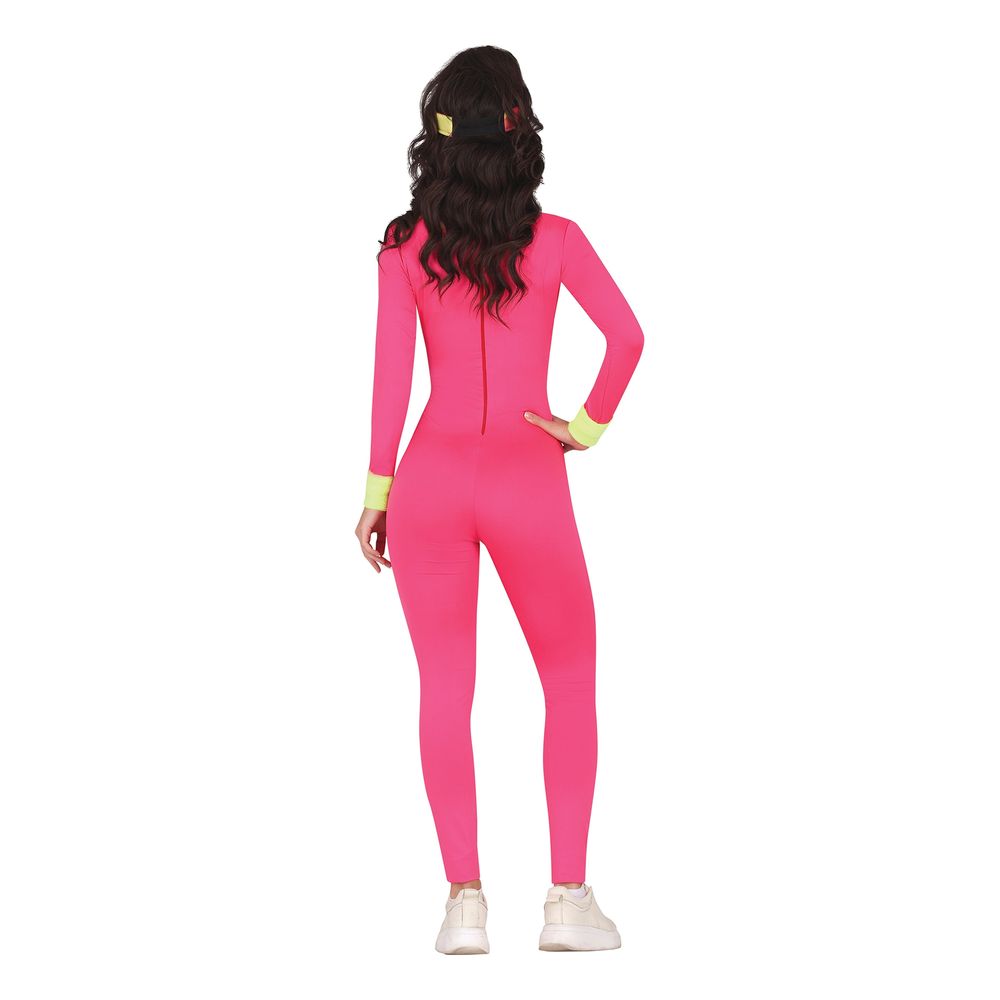 80-tals Aerobics Rosa Maskeraddräkt