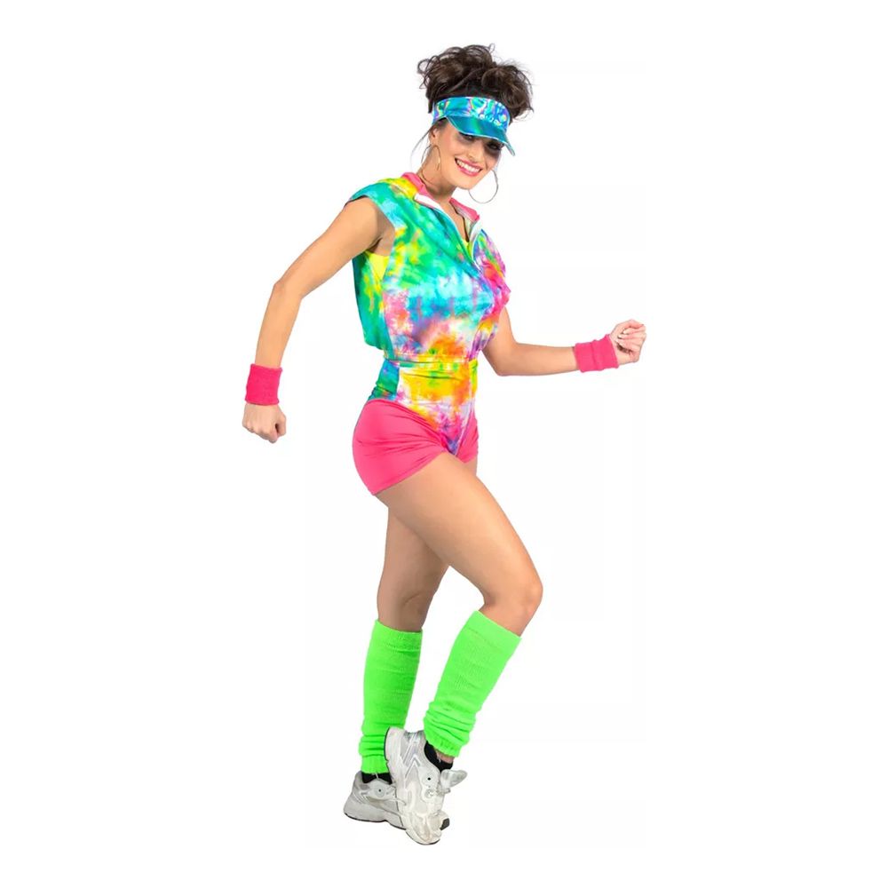 80-tals Aerobics Tjej Maskeraddräkt
