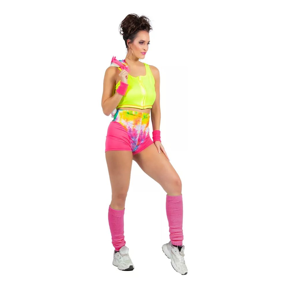 80-tals Aerobics Tjej Maskeraddräkt