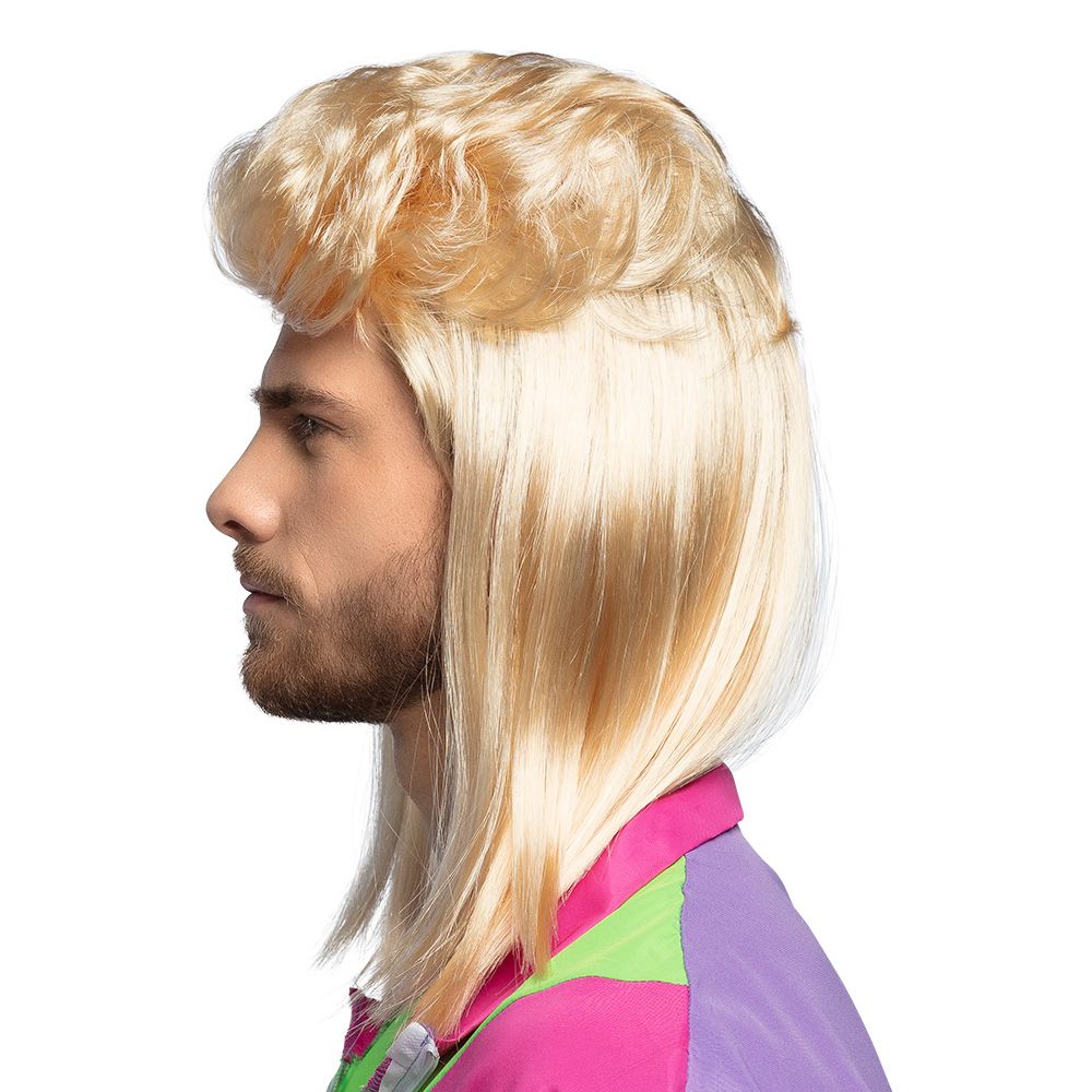 80’er Hockeyhår Blond Paryk