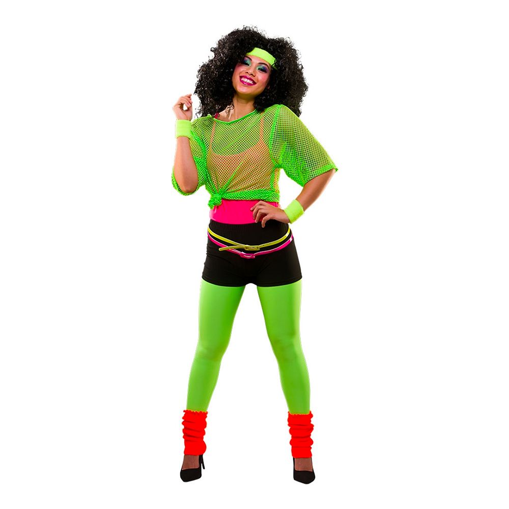 80-talls Leggings Neongrønne