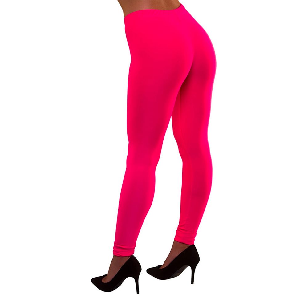 80-tals Leggings Neonrosa