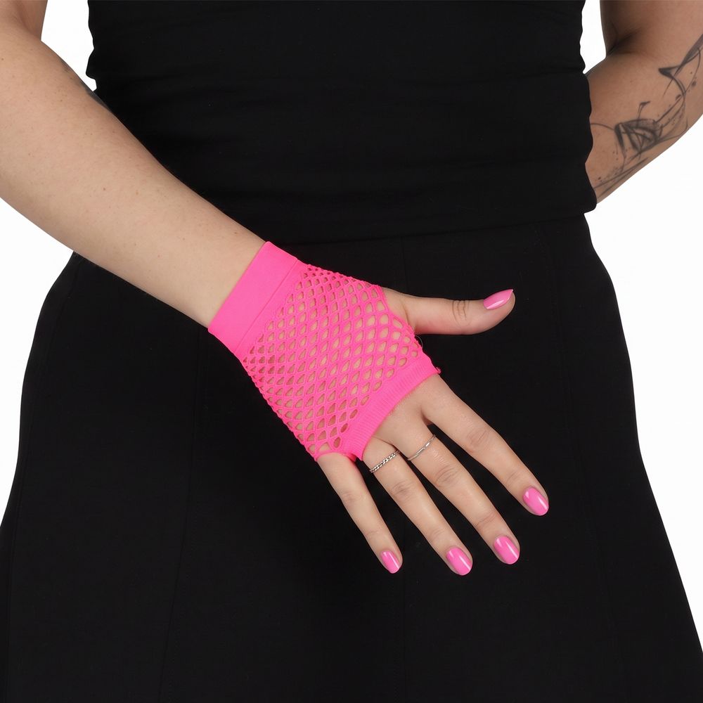 80-talls Nettinghansker Korte Rosa