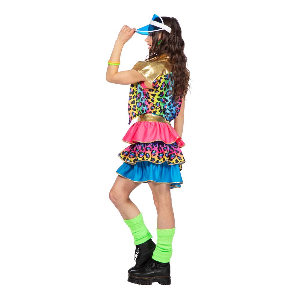 80'er Neon Leopard Dame Kostume