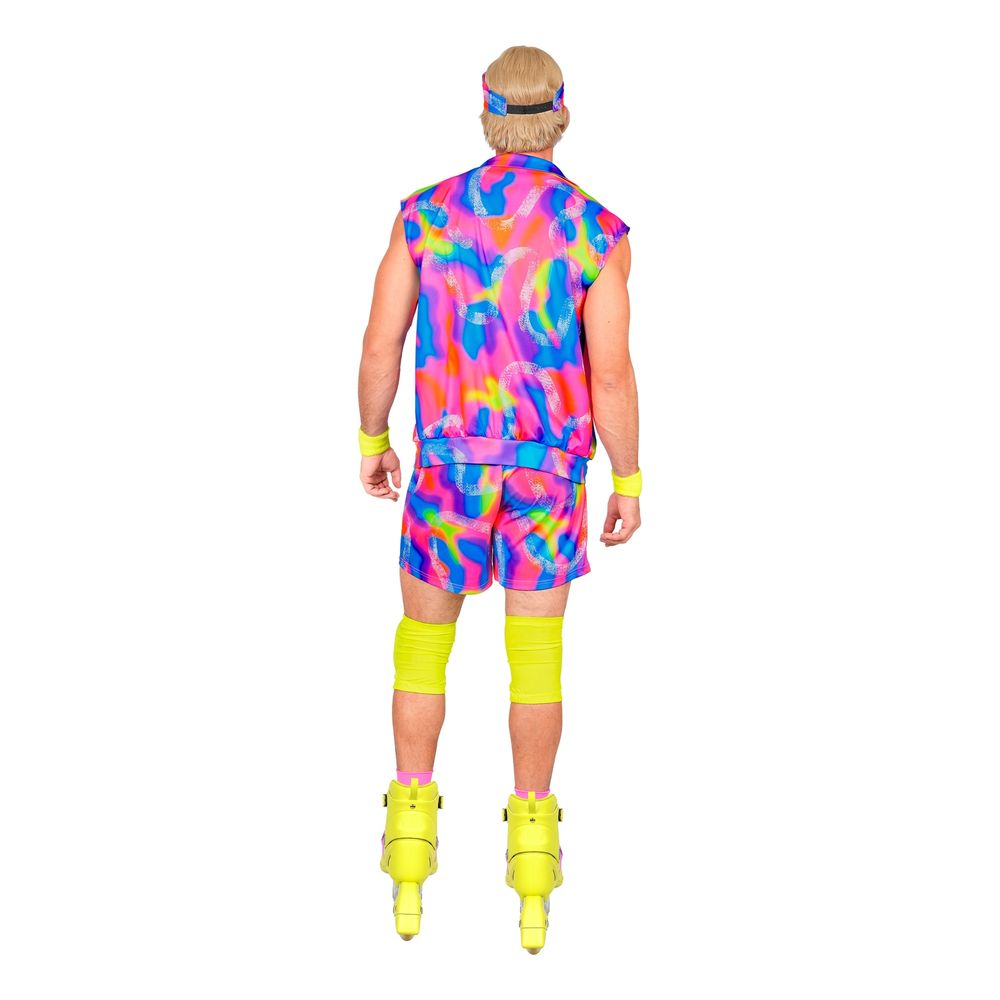 80-luvun Neon Roller Guy Naamiaisasu