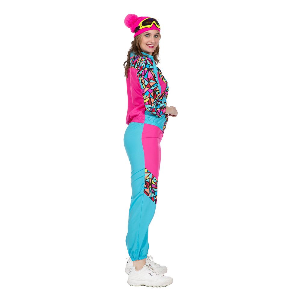 80'er Neon Skidragt Dame Kostume