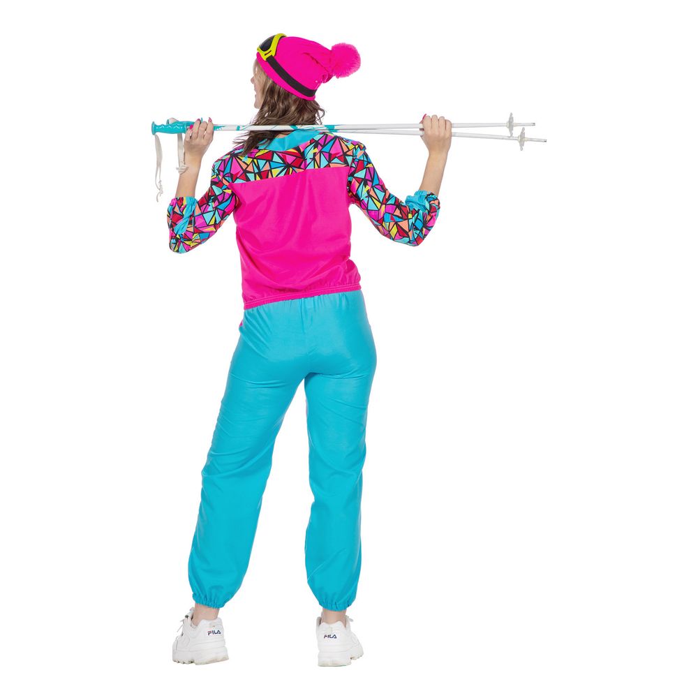 80'er Neon Skidragt Dame Kostume