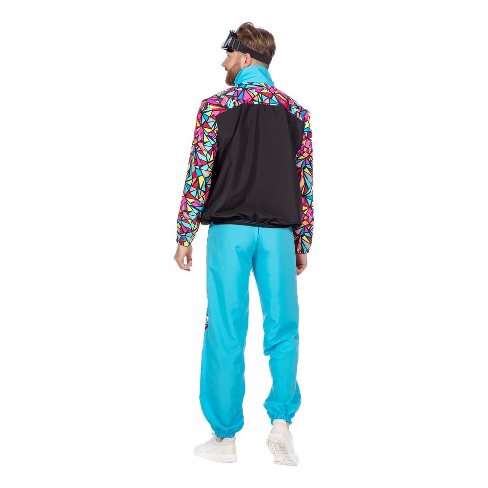 80'er Neon Skidragt Herre Kostume