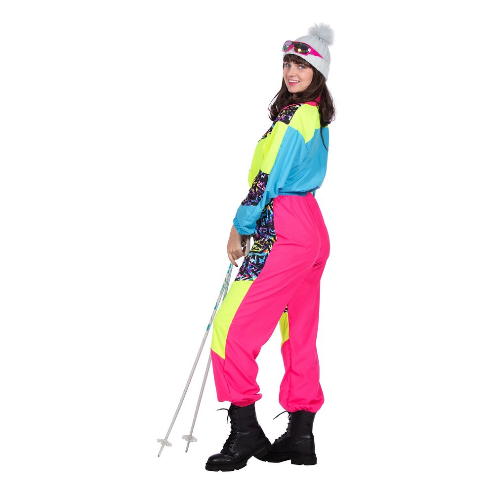 80'er Neon Skidragt Dame Kostume